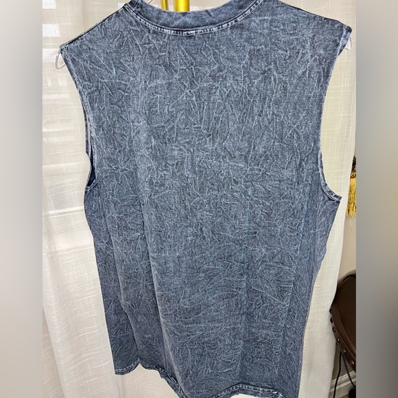 MR. BUHO Mexican Skull Sleeveless in Gray Shirt Sz M - Picture 4 of 4